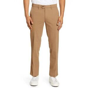Nordstrom BNWOT Tech-Smart Trim Fit pants Trousers tan chinos